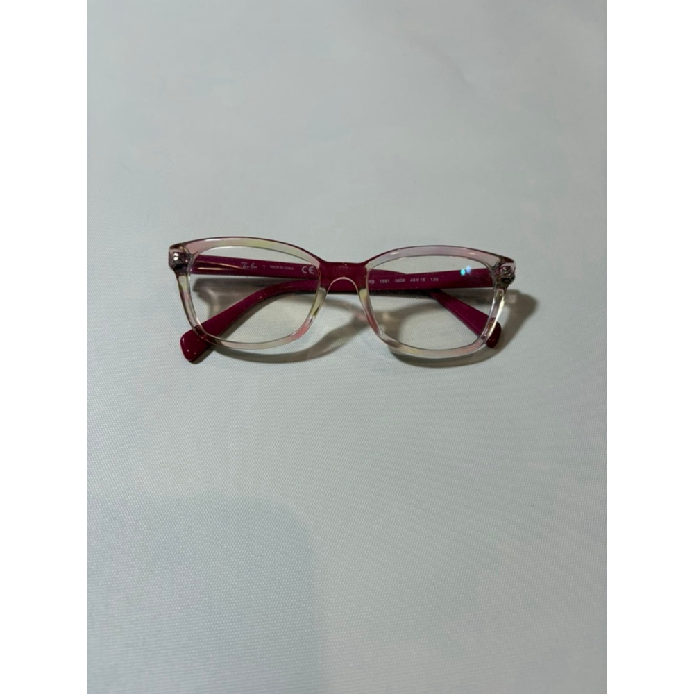 Ray Ban RX1591 3806 Pink Clear Eyeglasses Kids Youth 48 16 130 Frames